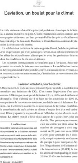 L'aviation, un boulet pour le climat