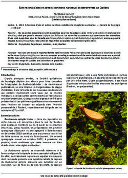 Extensions d'aire et autres mentions notables de bryophytes au Qu&eacute;bec