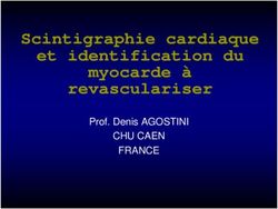 Scintigraphie cardiaque et identification du myocarde &agrave; revasculariser - CHU CAEN FRANCE Prof. Denis AGOSTINI - cif-bordeaux.fr
