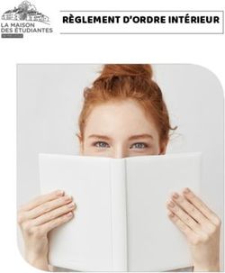 RÈGLEMENT D'ORDRE INTÉRIEUR