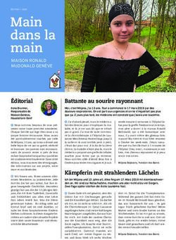 MAIN DANS LA MAIN - RONALD MCDONALD KINDERSTIFTUNG