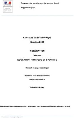 AGRÉGATION Concours du second degré Session 2019