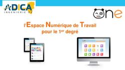 L'Espace Num&eacute;rique de Travail - pour le 1er degr&eacute; - adica