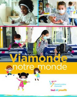 Notre monde VOLUME 9 - NUMÉRO 1 NOVEMBRE 2020 - Viamonde
