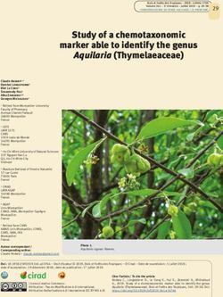 Study of a chemotaxonomic marker able to identify the genus - Revues du Cirad