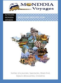 BROCHURE BROCHURE GROUPES 2018 - AUTOCARS MONDDIA VOYAGES