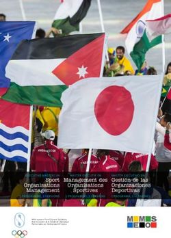 Sport Organisations Management - EXECUTIVE MASTERS IN