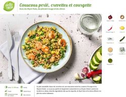 Couscous perlé, crevettes et courgette - Avec du thym frais, du piment rouge et du citron