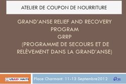 GRAND'ANSE RELIEF AND RECOVERY PROGRAM GRRP (PROGRAMME DE SECOURS ET DE REL&Egrave;VEMENT DANS LA GRAND'ANSE) - ATELIER DE COUPON DE NOURRITURE
