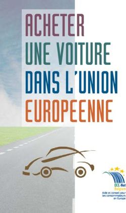 ACHETER UNE VOITURE DANS L'UNION EUROPEENNE - CEC Belgique