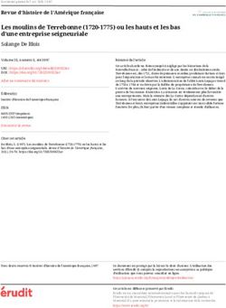 Les moulins de Terrebonne (1720-1775) ou les hauts et les bas d'une entreprise seigneuriale - Érudit