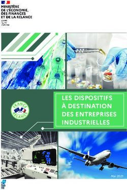 LES DISPOSITIFS &Agrave; DESTINATION DES ENTREPRISES INDUSTRIELLES