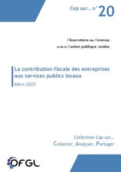 20 La contribution fiscale des entreprises aux services publics locaux - Cap sur