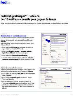 FEDEX SHIP MANAGERMC &Agrave; FEDEX.CA LES 10 MEILLEURS CONSEILS POUR GAGNER DU TEMPS