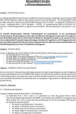 REGLEMENT DU JEU " #PreuvedamourLU" - Ma vie en couleurs