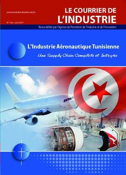 L'INDUSTRIE LE COURRIER DE - L'Industrie Aéronautique Tunisienne - Tunisie industrie