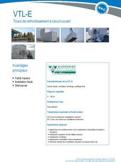 VTL-E Tours de refroidissement à circuit ouvert Avantages principaux