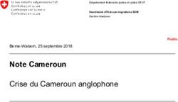 Note Cameroun Crise du Cameroun anglophone