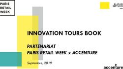 INNOVATION TOURS BOOK - PARTENARIAT PARIS RETAIL WEEK x ACCENTURE Septembre, 2019