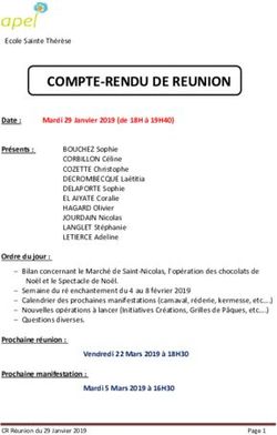 COMPTE RENDU DE REUNION - Ecole privée Sainte-Thérèse à Villers ...