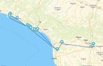 Route à travers la Toscane et la Côte de la Ligurie avec Cinque Terre