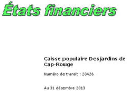Caisse populaire Desjardins de Cap-Rouge - Numéro de transit : 20426 Au 31 décembre 2013