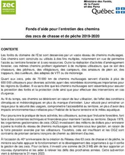 Fonds d'aide pour l'entretien des chemins des zecs de chasse et de pêche 2019-2020 - Zec Québec