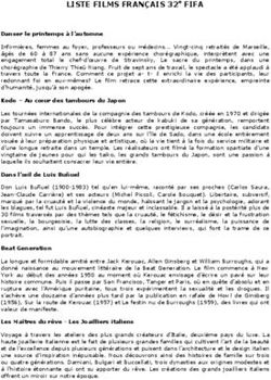 LISTE FILMS FRANÇAIS 32e FIFA