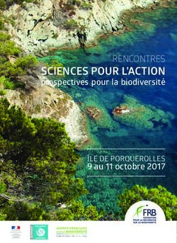 SCIENCES POUR L'ACTION - RENCONTRES - 9 AU 11 OCTOBRE 2017 - FONDATION POUR LA RECHERCHE SUR LA ...