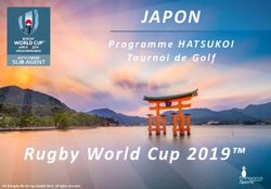 JAPON - Rugby World Cup 2019 - Programme HATSUKOI Tournoi de Golf