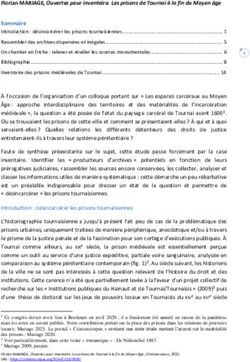 Florian MARIAGE, Ouvertes pour inventaire. Les prisons de Tournai &agrave; la fin du Moyen &acirc;ge Sommaire