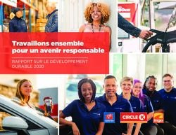 Travaillons ensemble pour un avenir responsable - RAPPORT SUR LE DÉVELOPPEMENT DURABLE 2020 - Alimentation Couche-Tard