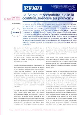 La Belgique reconduira-t-elle la coalition suédoise au pouvoir ?