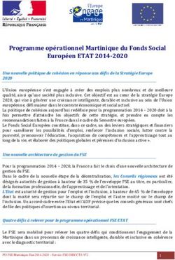 Programme opérationnel Martinique du Fonds Social Européen ETAT 2014-2020
