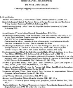 BIBLIOGRAPHIE / BIBLIOGRAPHY