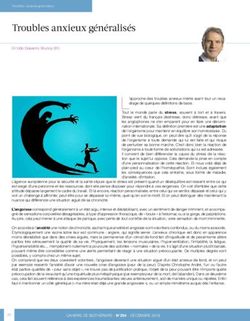 Troubles anxieux généralisés - FFSH
