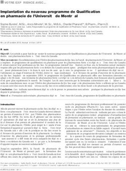 Implantation du nouveau programme de Qualification en pharmacie de l'Université de Montréal