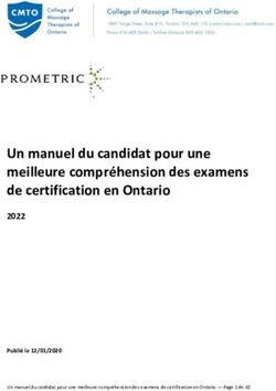 Un manuel du candidat pour une meilleure compr&eacute;hension des examens de certification en Ontario - 2022 Publi&eacute; le 12/01/2020