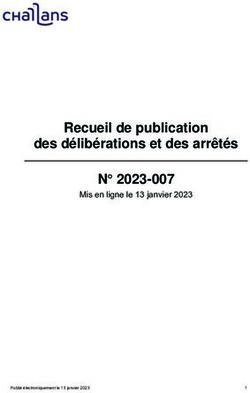 Recueil de publication des d&eacute;lib&eacute;rations et des arr&ecirc;t&eacute;s - N 2023-007 Mis en ligne le 13 janvier 2023