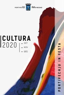 CULTURA 2020 OCT NOV DÉC - Collectivité de Corse