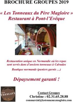BROCHURE GROUPES 2019 - " Les Tonneaux du Père Magloire " Restaurant à Pont-l'Evêque