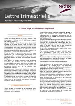 Lettre trimestrielle Achev&eacute;e de r&eacute;diger le 8 janvier 2020 - ACTIS Asset Management