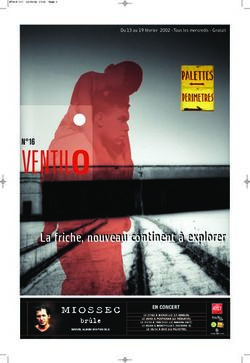 VENTIL O La friche, nouveau continent à explorer - Du 13 au 19 février 2002 - Tous les mercredis - Gratuit - Journal Ventilo