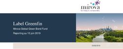 Label Greenfin Mirova Global Green Bond Fund Reporting au 15 juin 2019