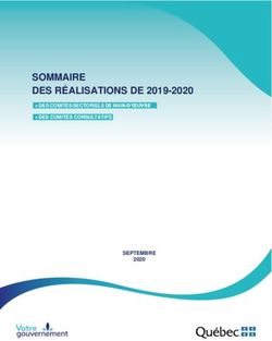 SOMMAIRE DES RÉALISATIONS DE 2019-2020 - Commission des ...