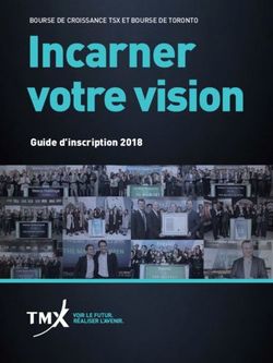 Incarner votre vision - Guide d'inscription 2018