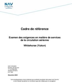 Cadre de référence Examen des exigences en matière de services de la circulation aérienne Whitehorse (Yukon) - Nav ...