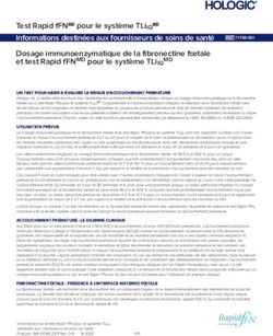 DOSAGE IMMUNOENZYMATIQUE DE LA FIBRONECTINE FOETALE ET TEST RAPID FFNMD POUR LE SYSTÈME TLIIQMD - HOLOGIC