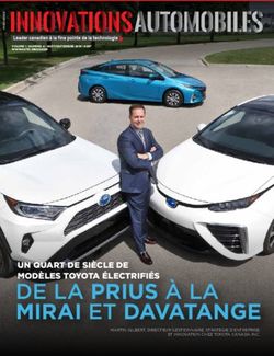DE LA PRIUS À LA MIRAI ET DAVATANGE - UN QUART DE SIÈCLE DE MODÈLES TOYOTA ÉLECTRIFIÉS - Auto-Innov