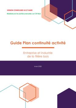 Guide Plan continuité activité - Entreprise et industrie de la filière bois ameublement